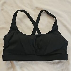 Running Girl Black Sports Bra